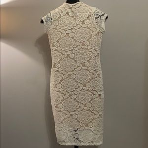 Lace white cream dress